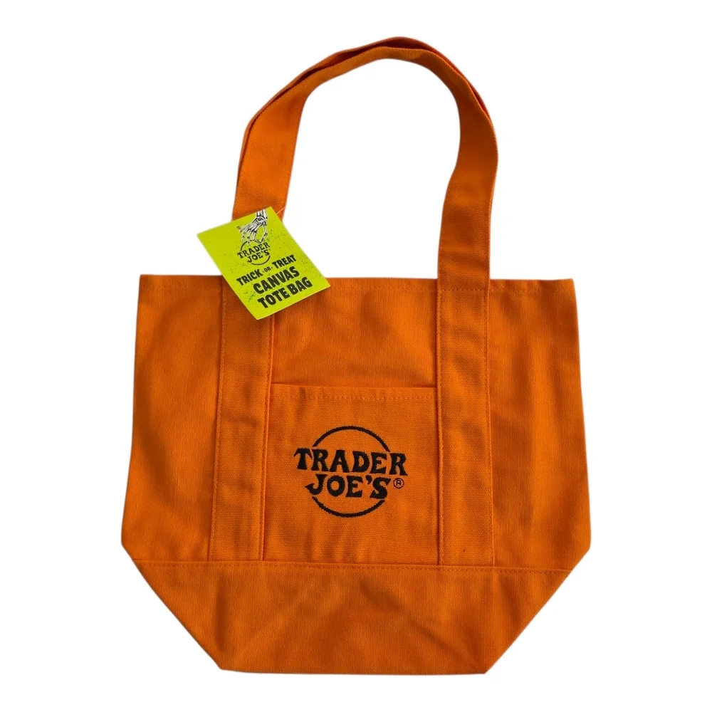 Trader Joe's Canvas Mini Tote Bag-Set Of 4 - Picture 3 of 5